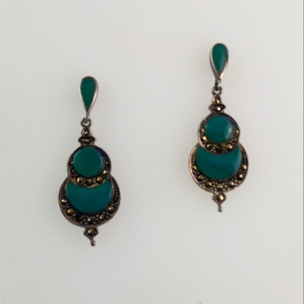 Art Deco Sterling Silver Earrings